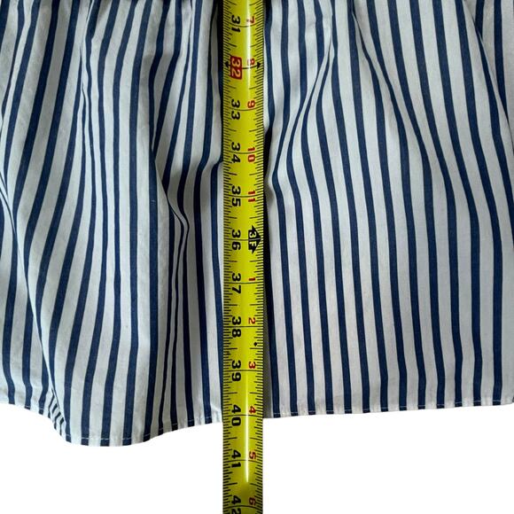 Draper James Smocked Tiered Striped Sleeveless Ruffled Midi Dress Size 1X* - Picture 8 of 10